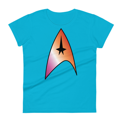 Starfleet Insignia - Lesbian Pride Women's short sleeve t-shirt