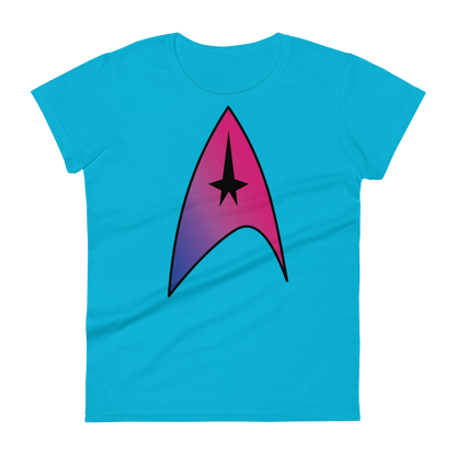 Starfleet Insignia - Bisexual Pride Women's short sleeve t-shirt