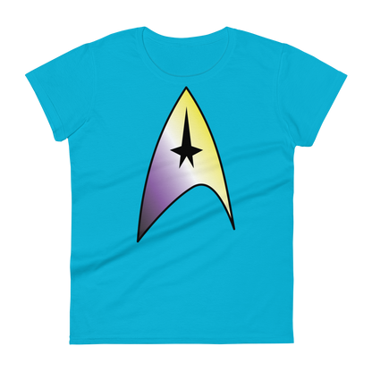 Starfleet Insignia - Non-binary Pride Women's short sleeve t-shirt