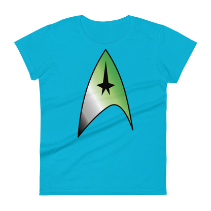 Starfleet Insignia - Aromantic Pride Women's short sleeve t-shirt