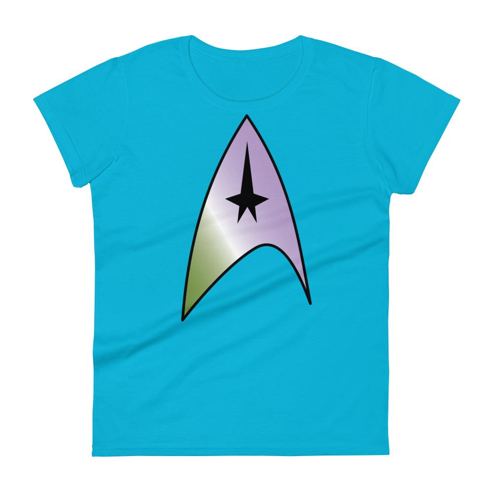 Starfleet Insignia - Genderqueer Pride Women's short sleeve t-shirt