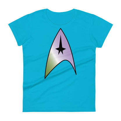 Starfleet Insignia - Genderqueer Pride Women's short sleeve t-shirt