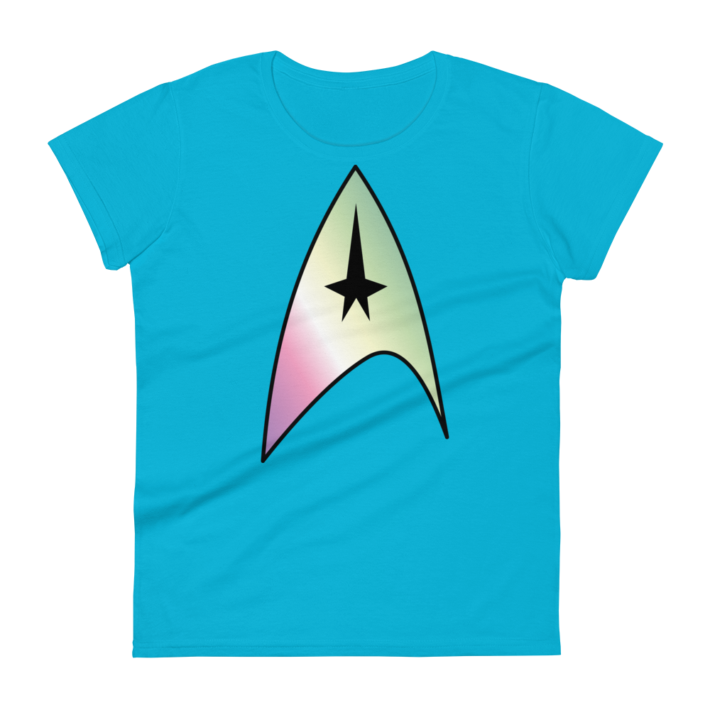 Starfleet Insignia - Genderfae Pride Women's short sleeve t-shirt