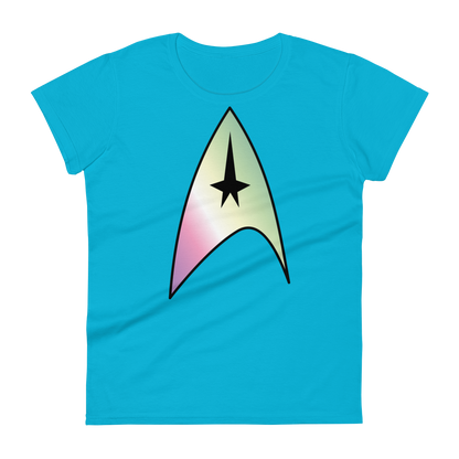 Starfleet Insignia - Genderfae Pride Women's short sleeve t-shirt