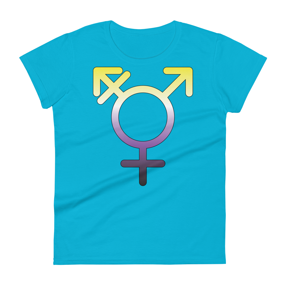 Transgender Symbol - Non-binary Pride Women's short sleeve t-shirt