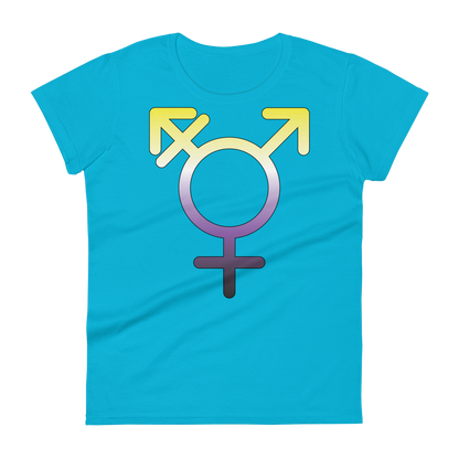 Transgender Symbol - Non-binary Pride Women's short sleeve t-shirt