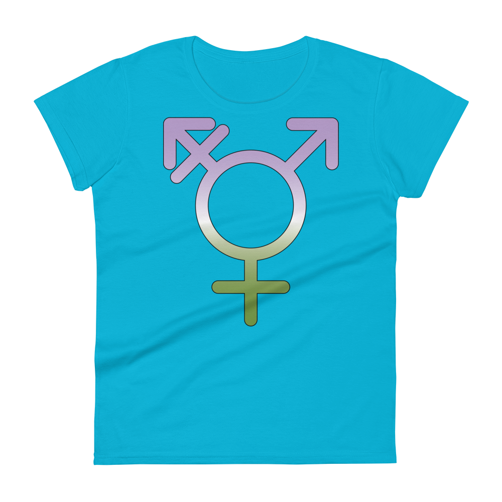 Transgender Symbol - Genderqueer Pride Women's short sleeve t-shirt