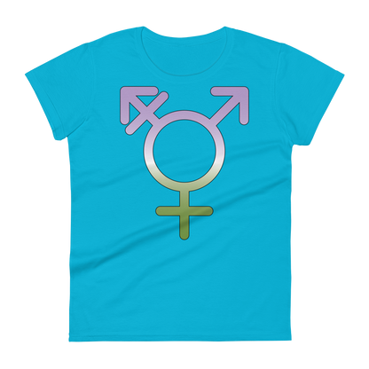 Transgender Symbol - Genderqueer Pride Women's short sleeve t-shirt