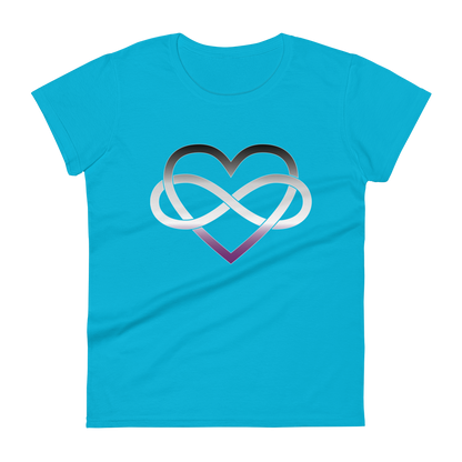 Polyamory Infinity Heart - Asexual/Demisexual Women's short sleeve t-shirt