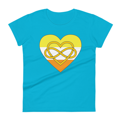 Polyamory Infinity Heart Maverique Pride Women's short sleeve t-shirt