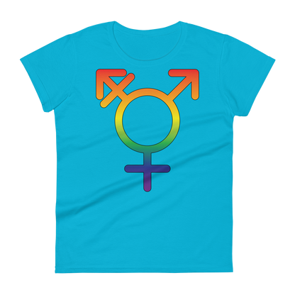 Transgender Symbol - Rainbow Pride Women's short sleeve t-shirt