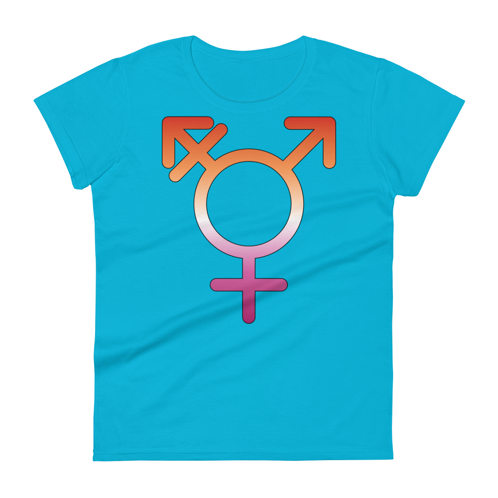 Transgender Symbol - Lesbian Pride Women's short sleeve t-shirt