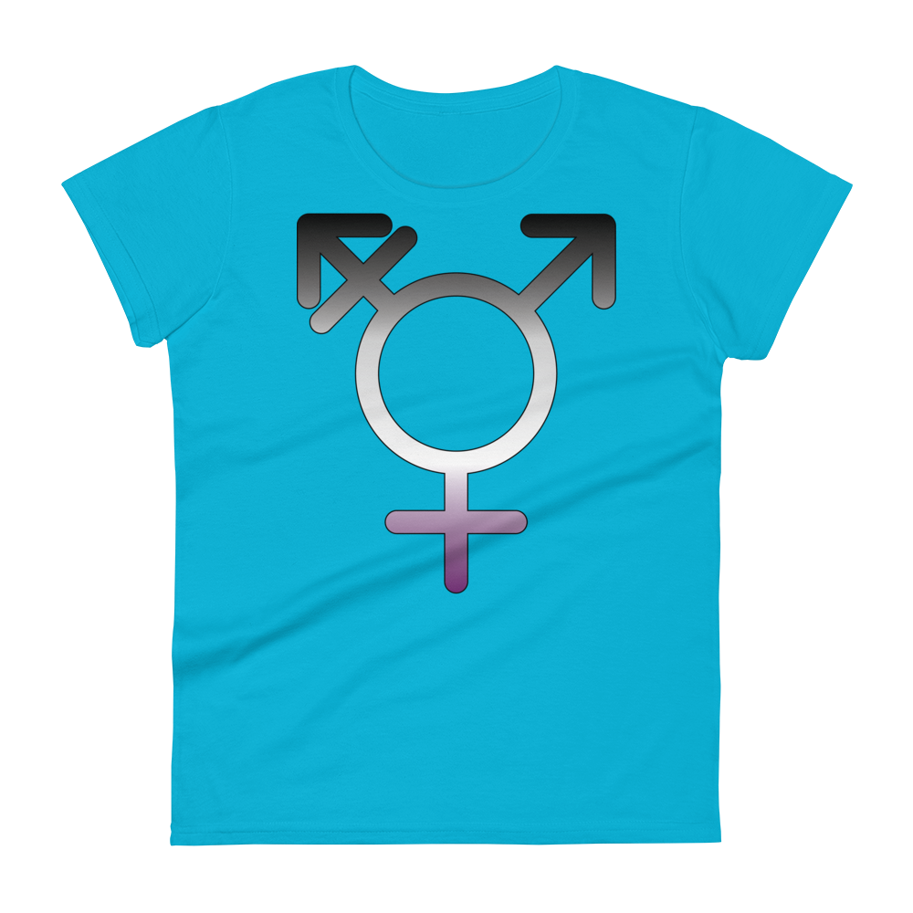 Transgender Symbol - Asexual/Demisexual Pride Women's short sleeve t-shirt