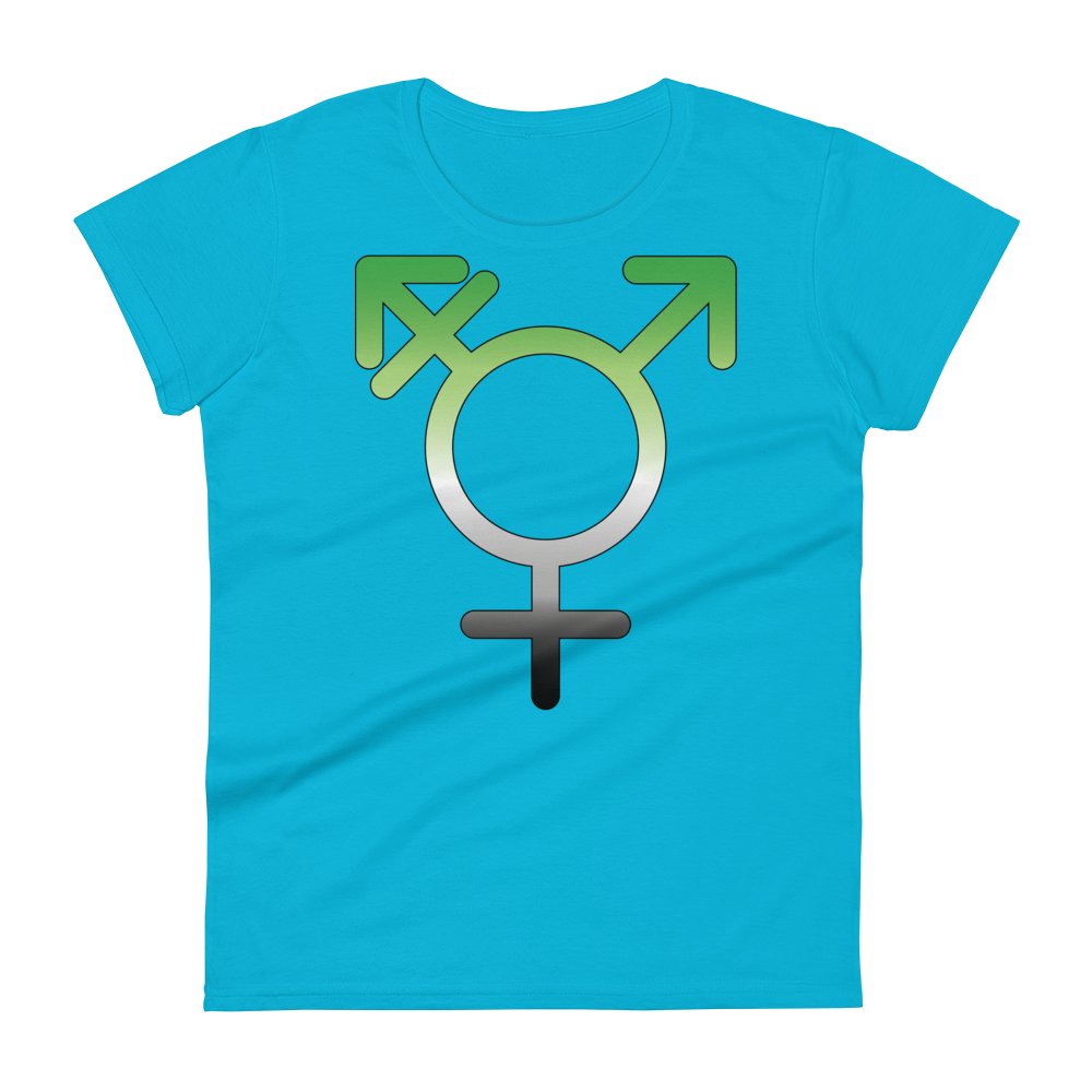 Transgender Symbol - Aromantic Pride Women's short sleeve t-shirt