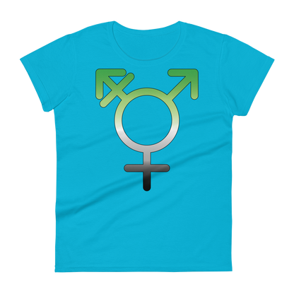 Transgender Symbol - Aromantic Pride Women's short sleeve t-shirt