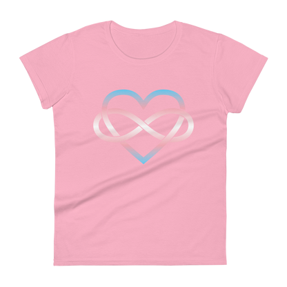 Polyamory Infinity Heart - Trans Women's short sleeve t-shirt