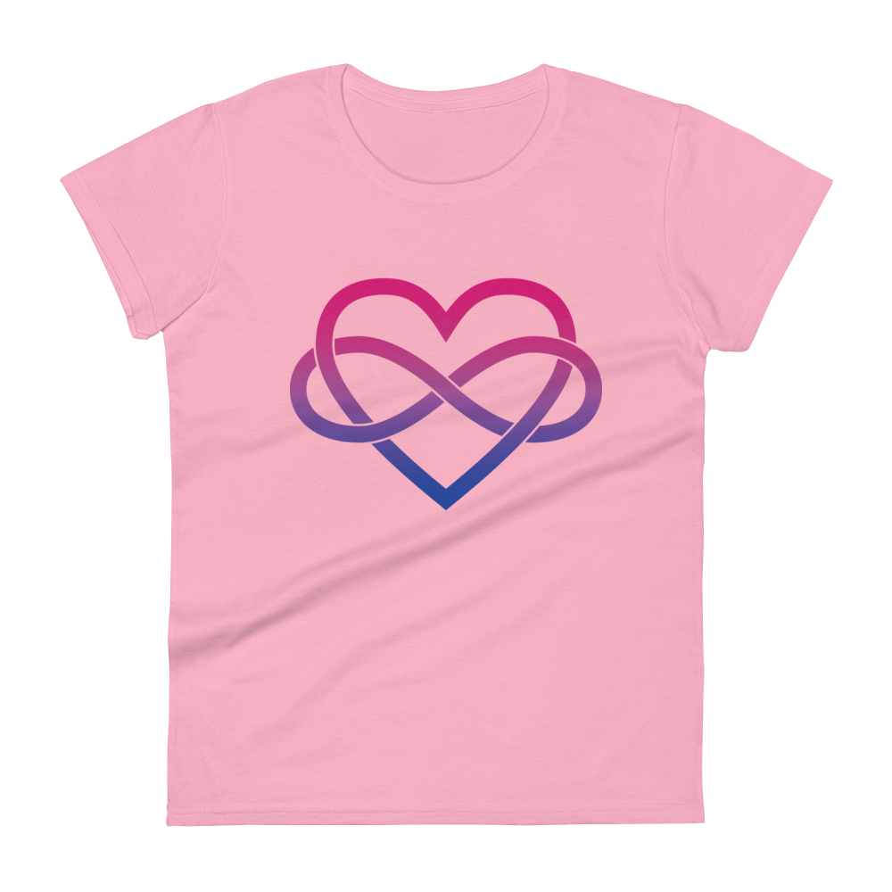 Polyamory Infinity Heart - Bisexual Women's short sleeve t-shirt