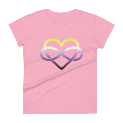 Polyamory Infinity Heart - Non-binary Women's short sleeve t-shirt