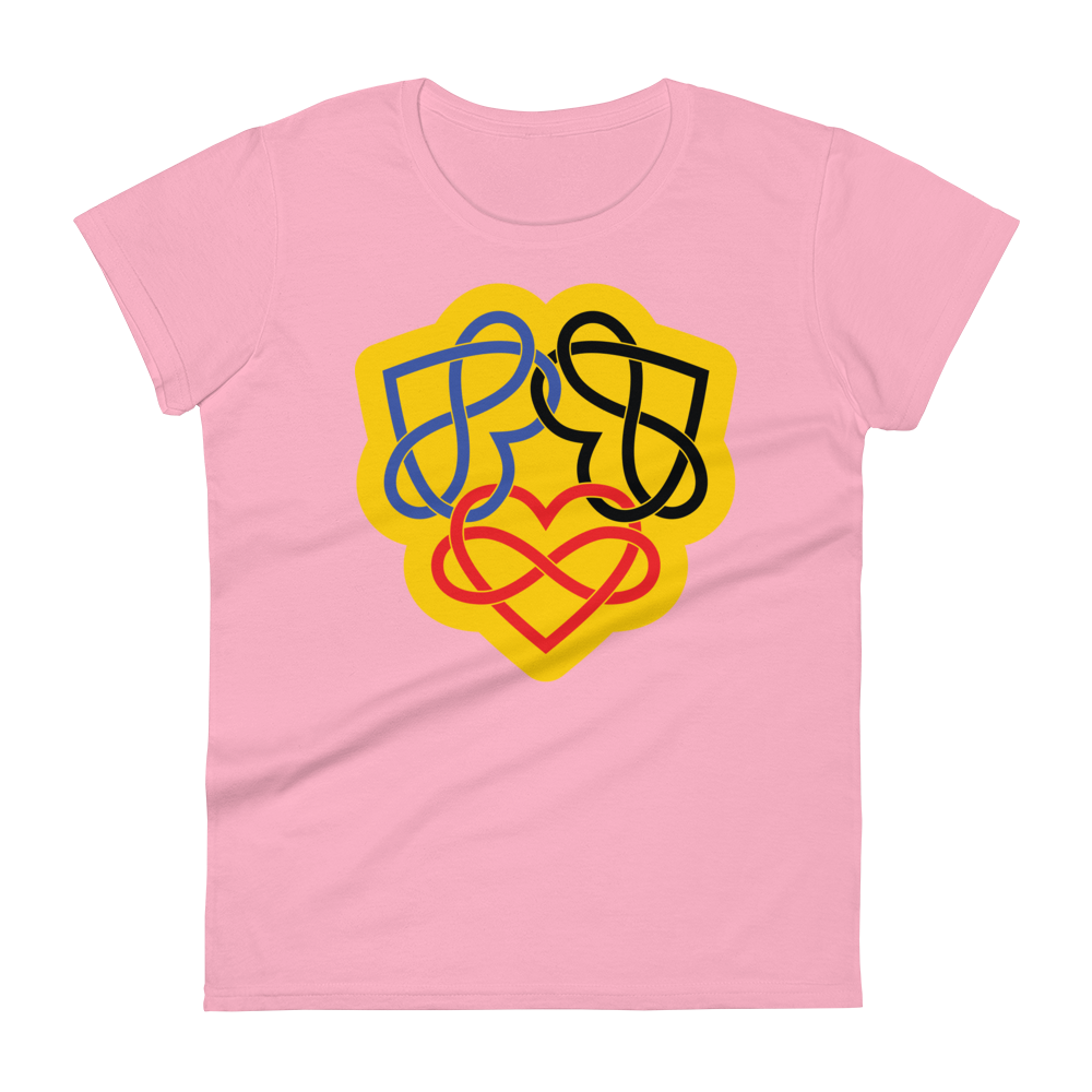 Poly Infinity Hearts Interlocked Women's short sleeve t-shirt