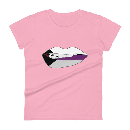 Biting Lips - Demisexual Flag Women's short sleeve t-shirt