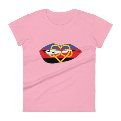 Biting Lips - Polyamory Flag Women's short sleeve t-shirt