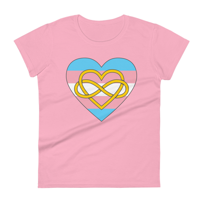 Polyamory Infinity Heart Trans Pride Women's short sleeve t-shirt