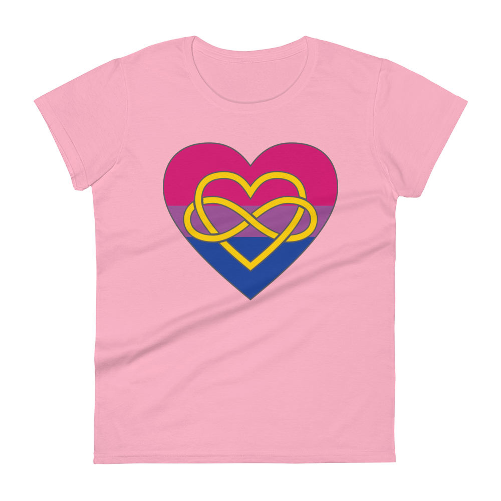 Polyamory Infinity Heart Bisexual Pride Women's short sleeve t-shirt