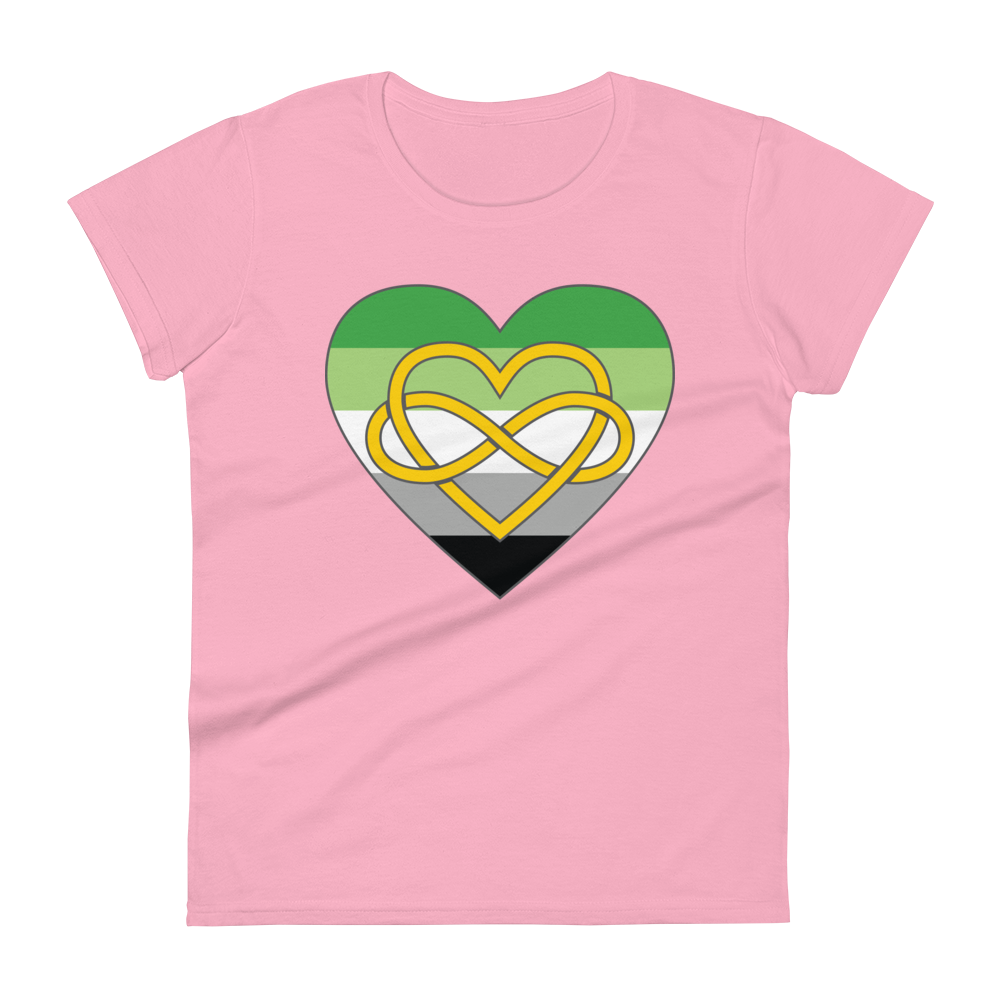 Polyamory Infinity Heart Aromantic Pride Women's short sleeve t-shirt