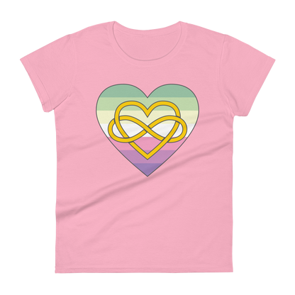 Polyamory Infinity Heart Genderfae Pride Women's short sleeve t-shirt