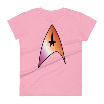 Starfleet Insignia - Lesbian Pride Women's short sleeve t-shirt