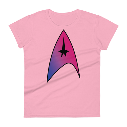 Starfleet Insignia - Bisexual Pride Women's short sleeve t-shirt