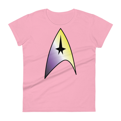 Starfleet Insignia - Non-binary Pride Women's short sleeve t-shirt