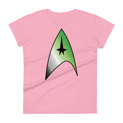 Starfleet Insignia - Aromantic Pride Women's short sleeve t-shirt