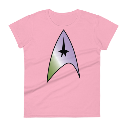 Starfleet Insignia - Genderqueer Pride Women's short sleeve t-shirt