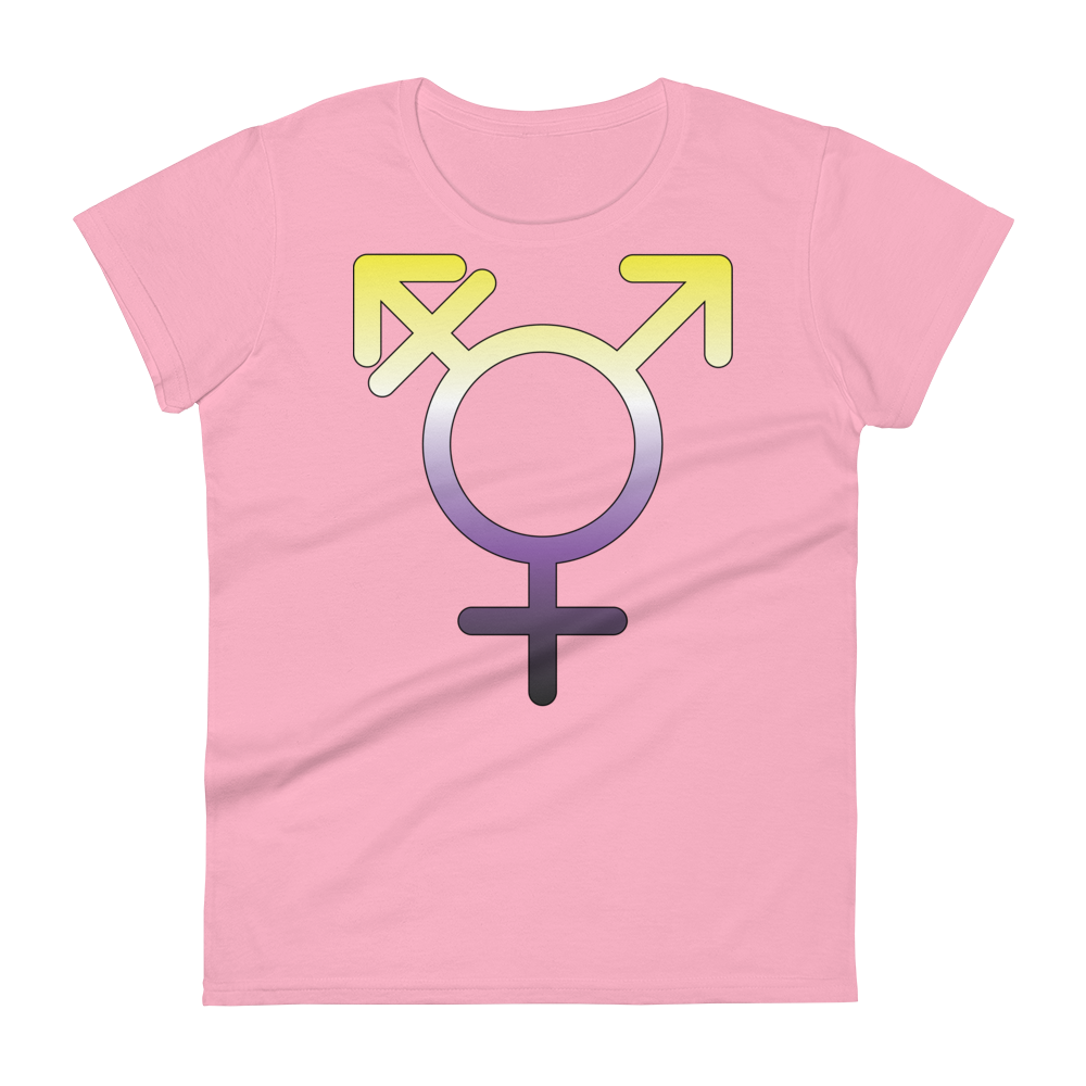 Transgender Symbol - Non-binary Pride Women's short sleeve t-shirt