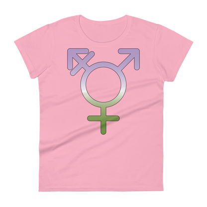 Transgender Symbol - Genderqueer Pride Women's short sleeve t-shirt