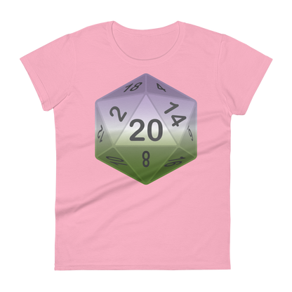 Pride Dice - Genderqueer Women's short sleeve t-shirt