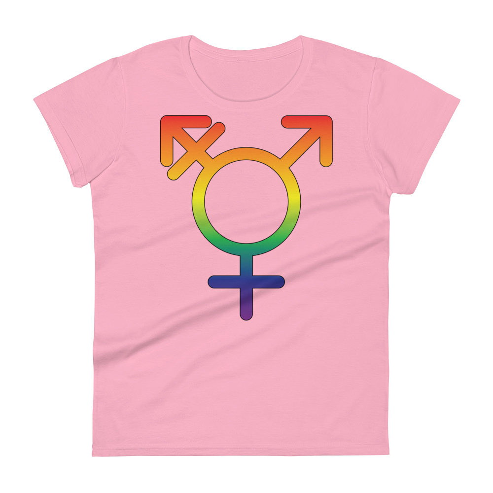 Transgender Symbol - Rainbow Pride Women's short sleeve t-shirt