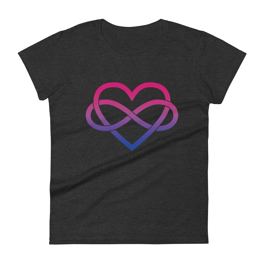 Polyamory Infinity Heart - Bisexual Women's short sleeve t-shirt