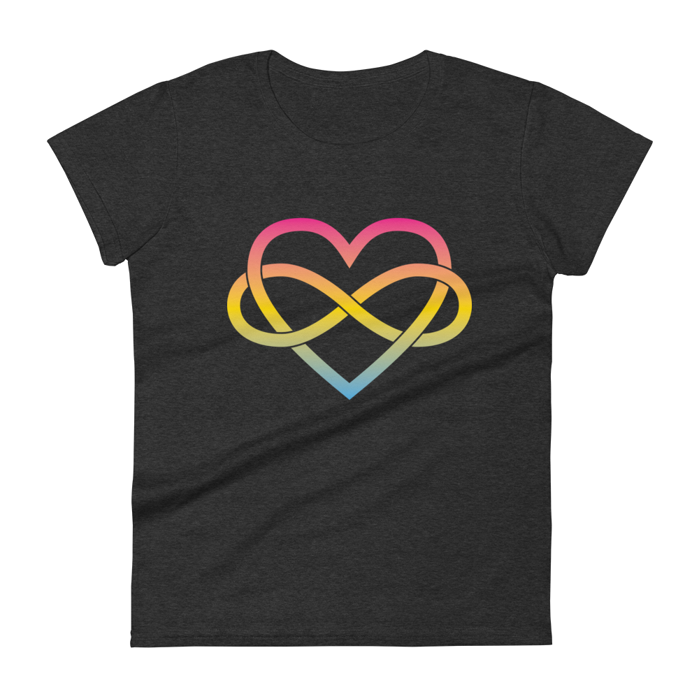 Polyamory Infinity Heart - Pansexual Women's short sleeve t-shirt