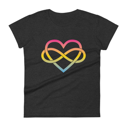 Polyamory Infinity Heart - Pansexual Women's short sleeve t-shirt