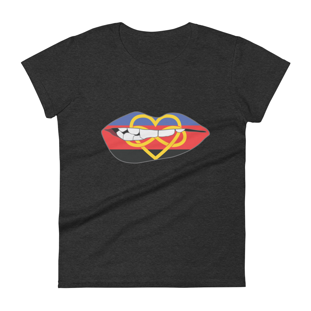 Biting Lips - Polyamory Flag Women's short sleeve t-shirt