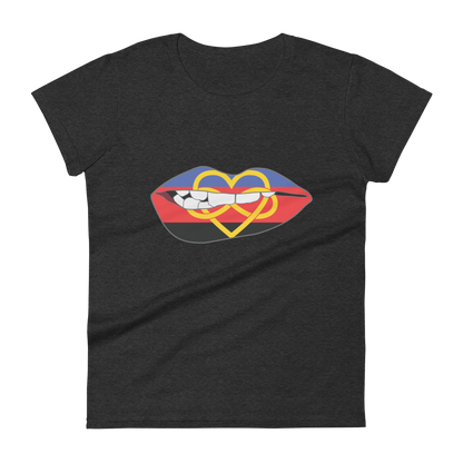 Biting Lips - Polyamory Flag Women's short sleeve t-shirt