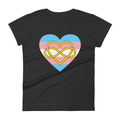 Polyamory Infinity Heart Trans Pride Women's short sleeve t-shirt