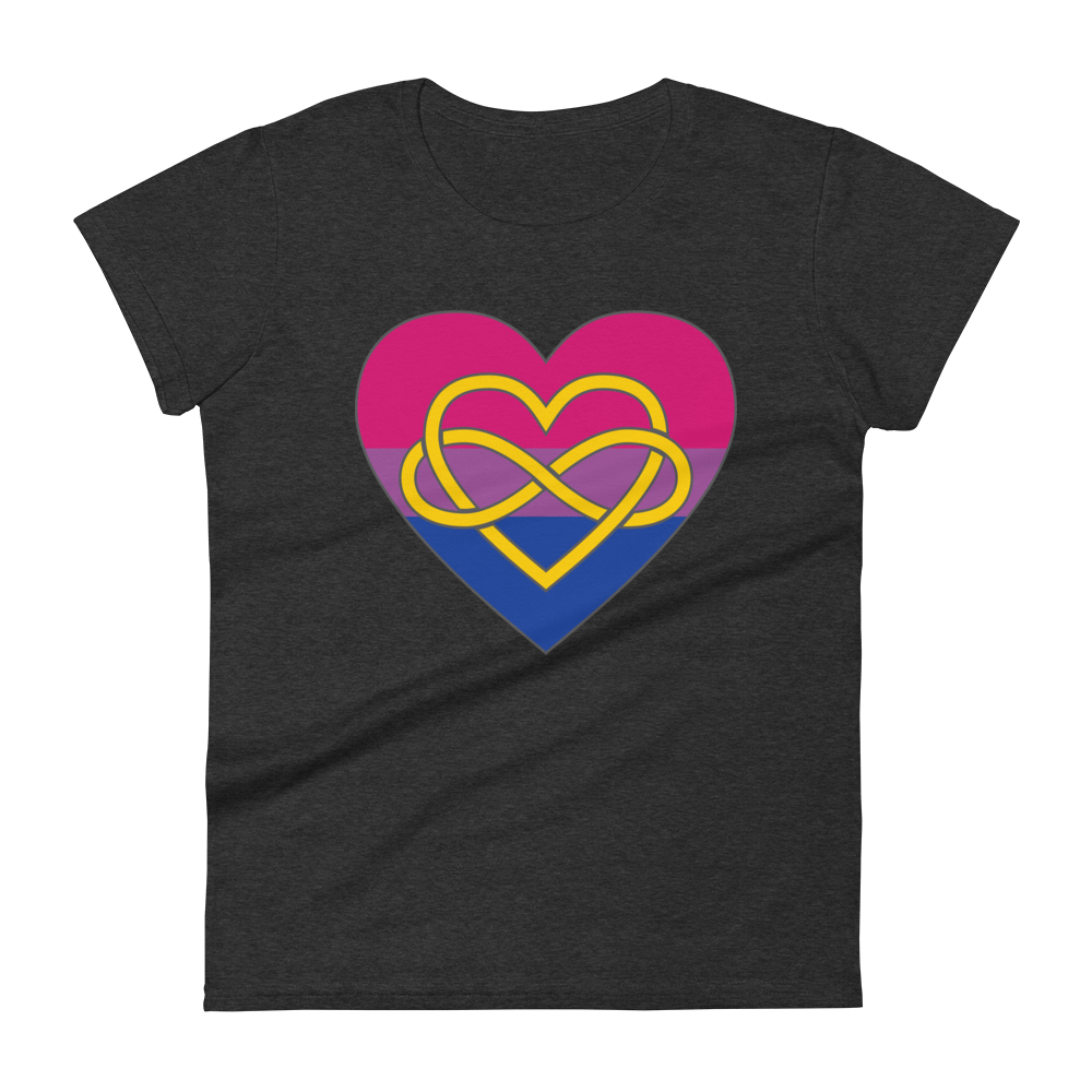 Polyamory Infinity Heart Bisexual Pride Women's short sleeve t-shirt