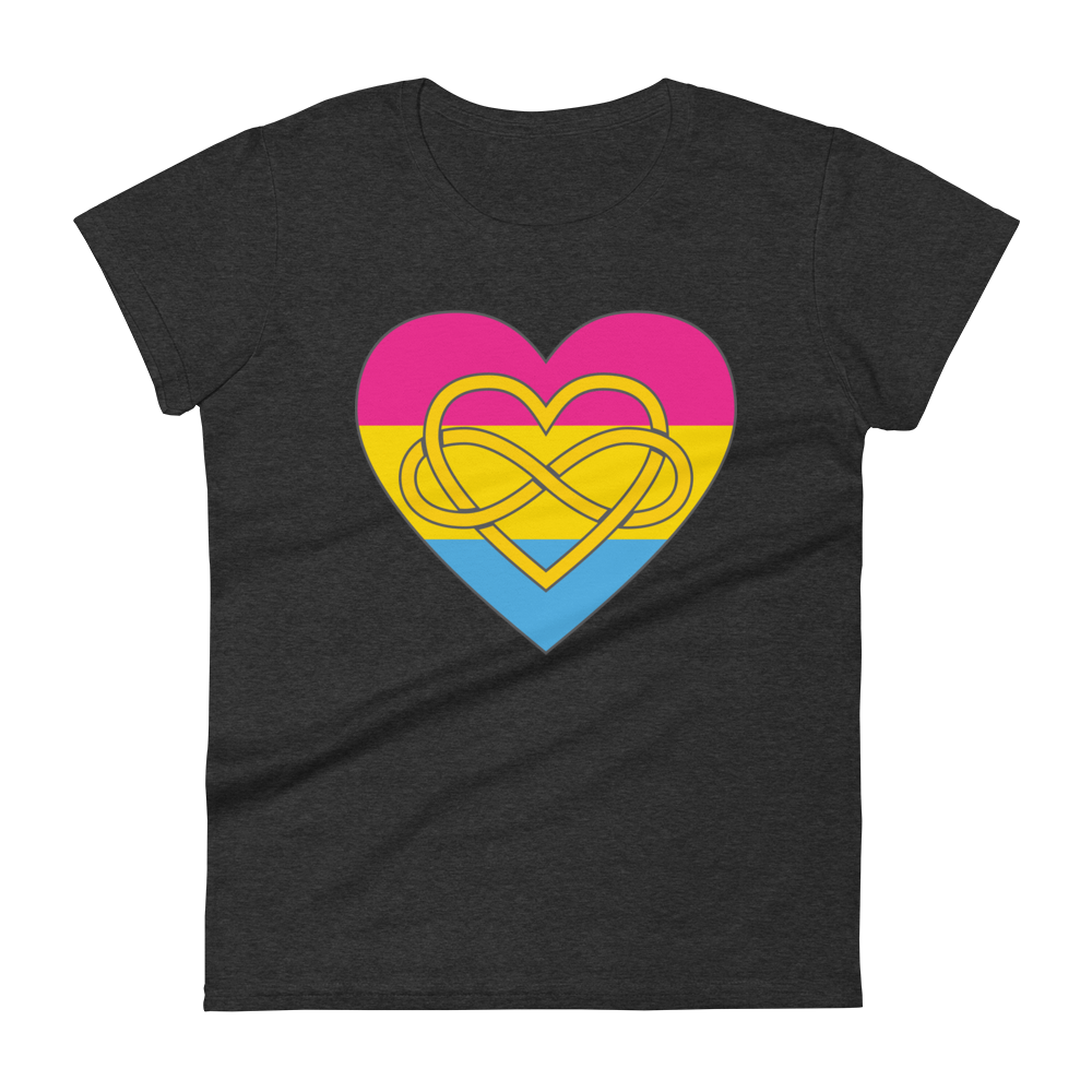 Polyamory Infinity Heart Pansexual Pride Women's short sleeve t-shirt