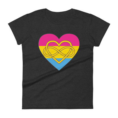 Polyamory Infinity Heart Pansexual Pride Women's short sleeve t-shirt