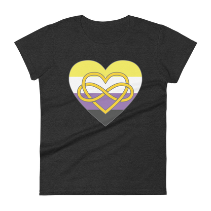 Polyamory Infinity Heart Non-binary Pride Women's short sleeve t-shirt