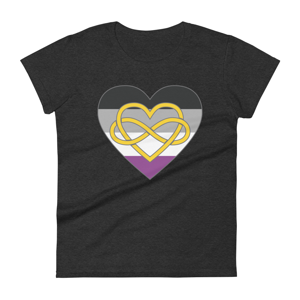 Polyamory Infinity Heart Asexual Pride Women's short sleeve t-shirt