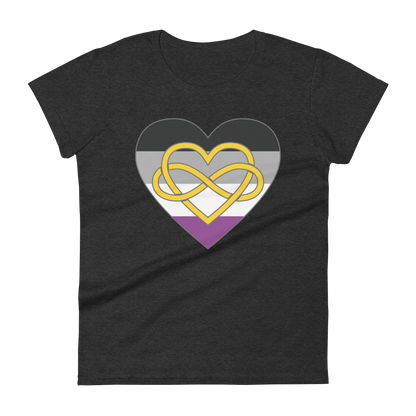 Polyamory Infinity Heart Asexual Pride Women's short sleeve t-shirt